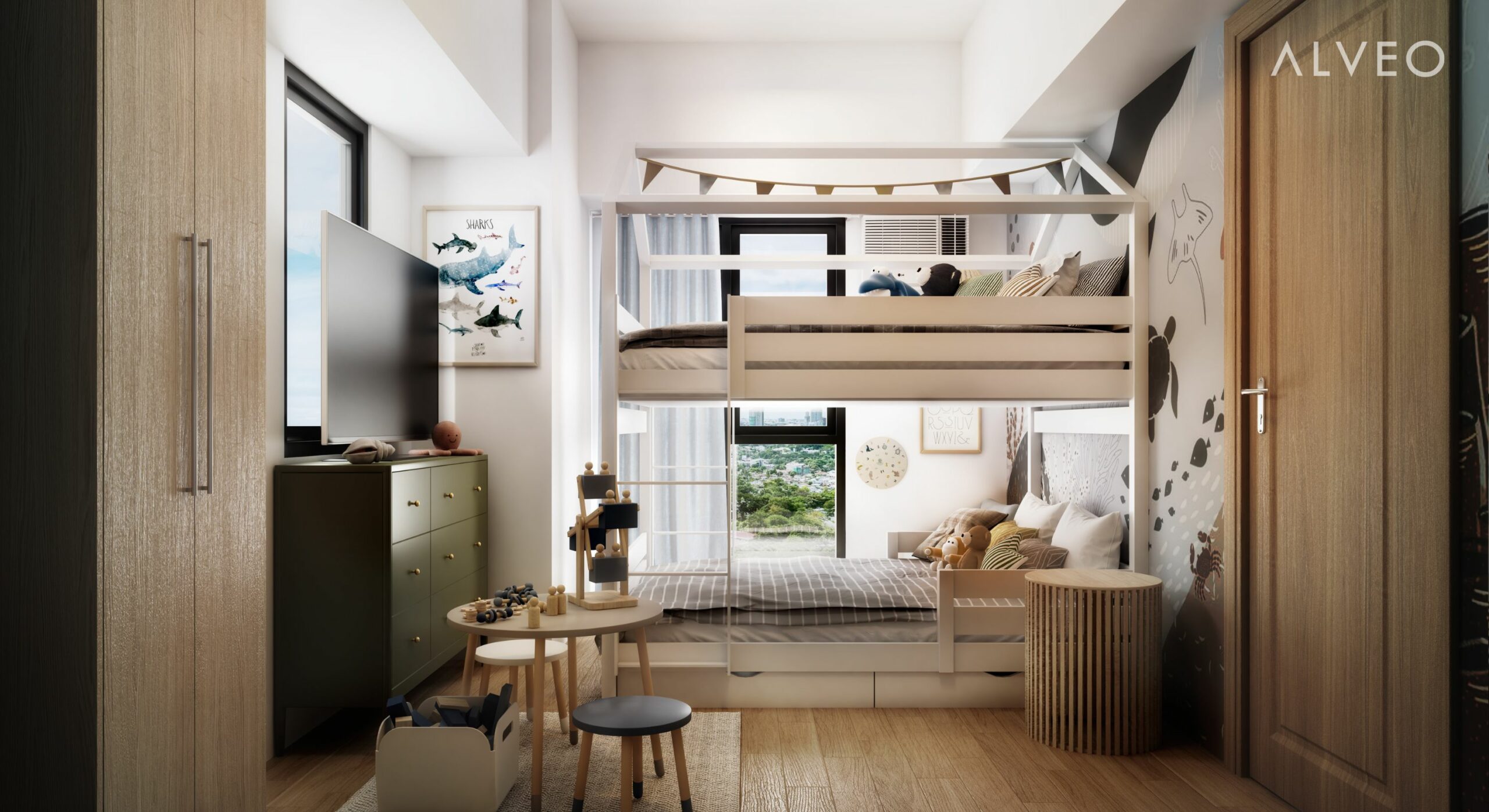 CERULE - 2BR Unit Kid's Bedroom (Artist's Perspective)